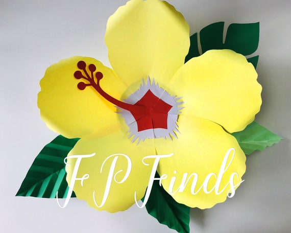 Free Free 183 Hibiscus Paper Flower Svg Free SVG PNG EPS DXF File