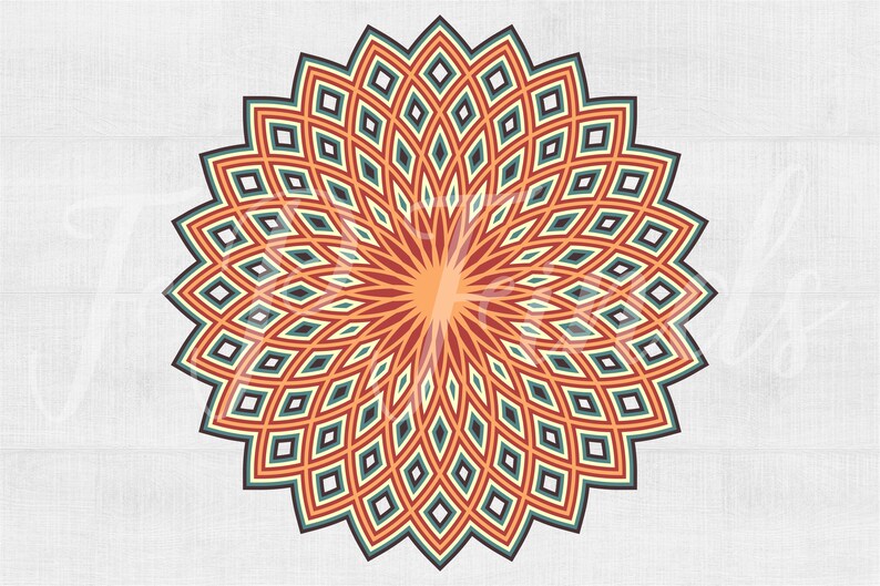 Download 3D Mandala SVG 1 Layered Mandala SVG 3D Mandala SVG files ...