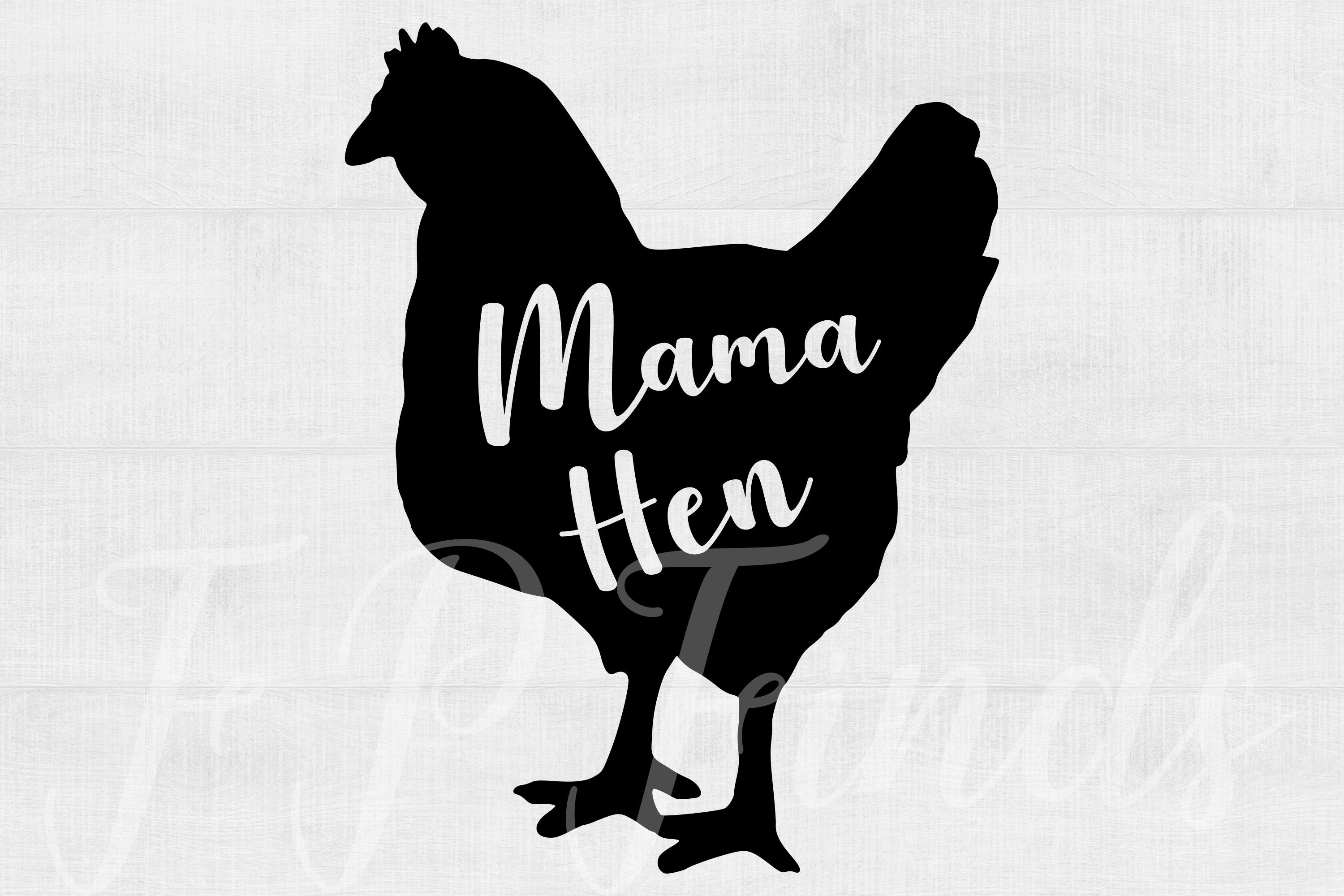 Download Mama Hen SVG Mother Hen svg files for Cricut dxf files for | Etsy