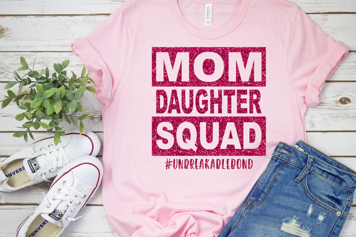 Download Mom Daughter Squad SVG files for Cricut Cuttable files | Etsy