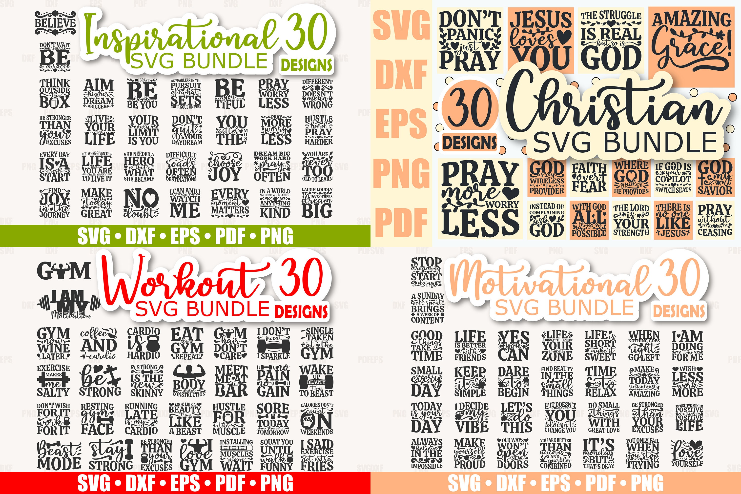 Bundle SVG files for Cricut and Silhouette Printable PNG PDF | Etsy