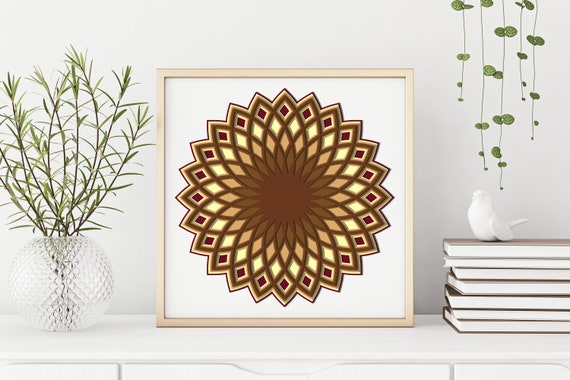 Download 3d Mandala Svg 2 Layered Mandala Svg 3d Mandala Svg Files For Etsy PSD Mockup Templates
