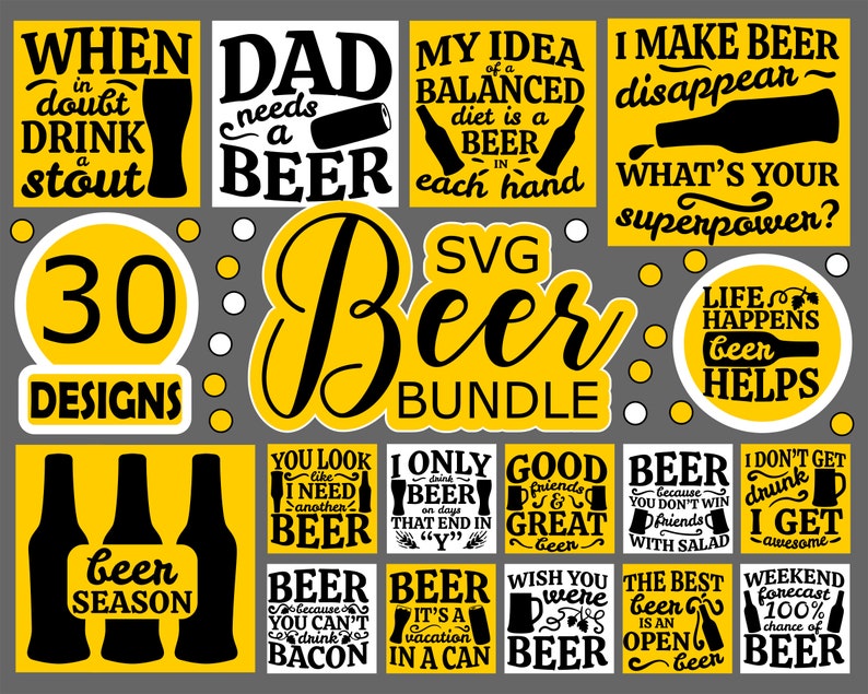 Download Beer SVG Bundle Funny Beer SVG files for Cricut Fathers ...