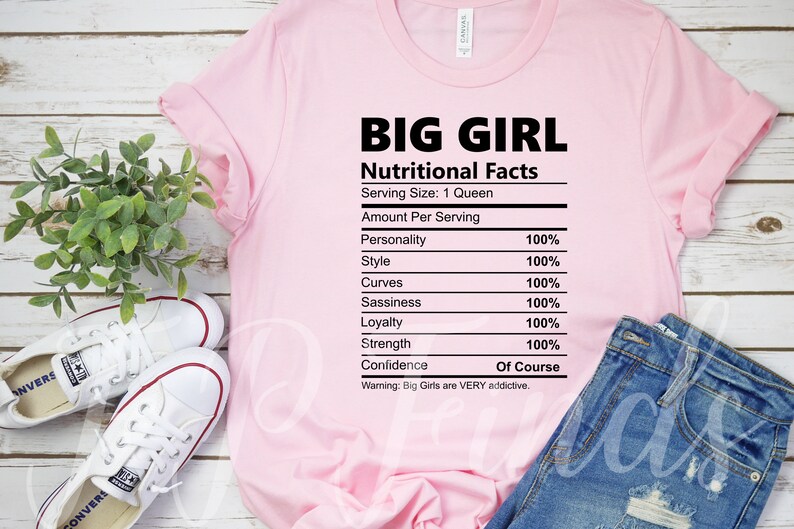 Download Clip Art Big Girl SVG files for Cricut Nutritional Facts ...
