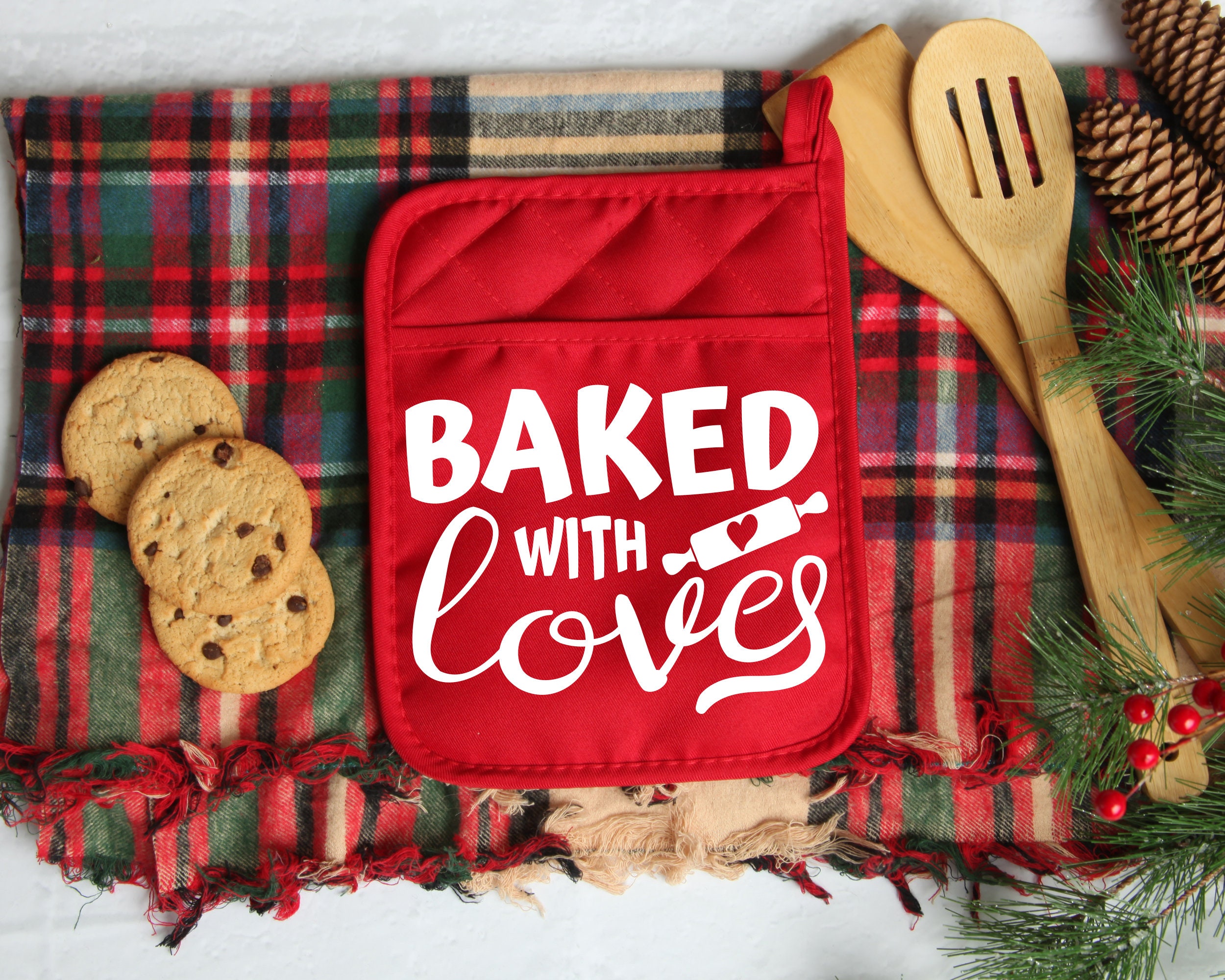 Christmas Pot Holder SVG Bundle Potholder SVG files for Etsy