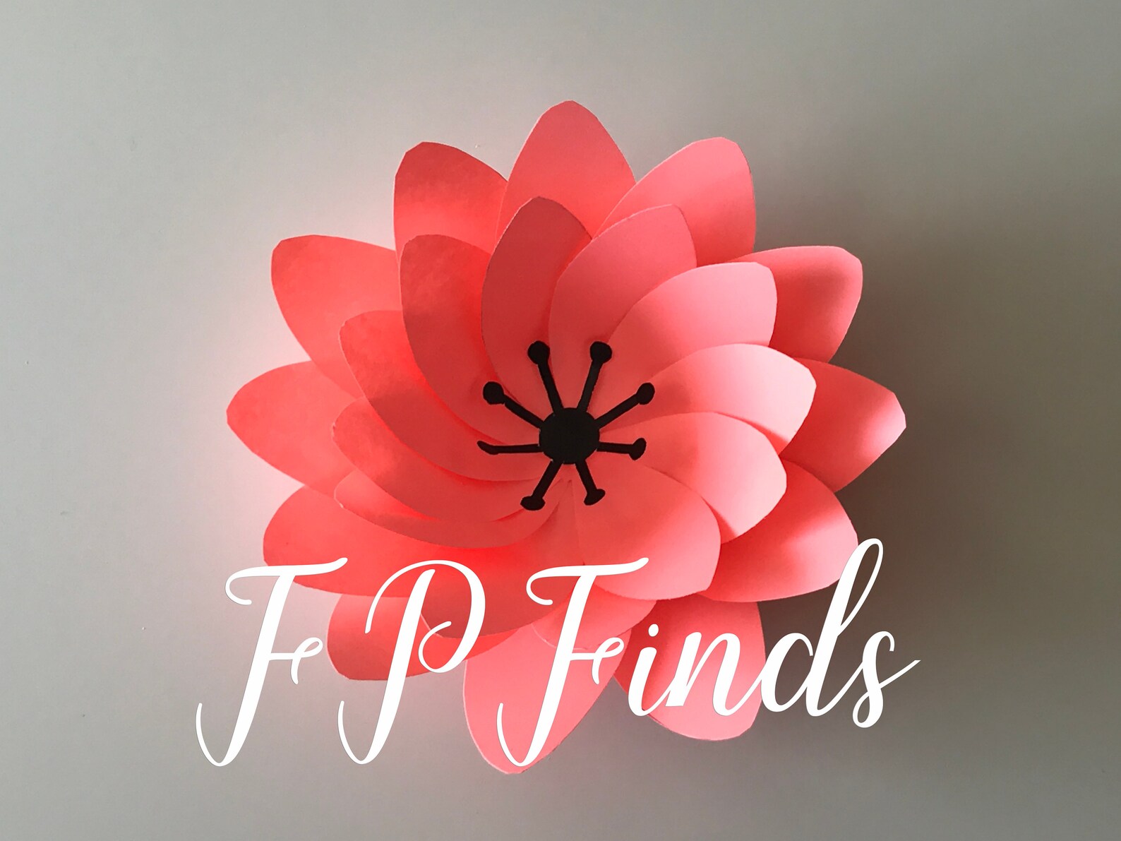 PDF SVG Giant Paper Flower Template Cricut Flower Template Etsy