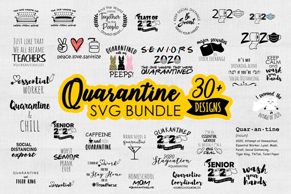 Download Quarantine 2020 Bundle Svg Seniors 2020 Quarantined Svg Bundle Etsy