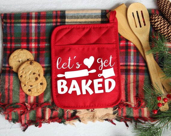 Let's Get Baked SVG Pot Holder Cooking SVG Baking SVG | Etsy