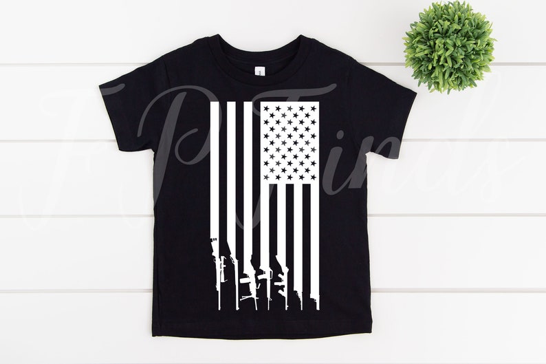 Download American Flag With Guns SVG file for Cricut svg designs | Etsy