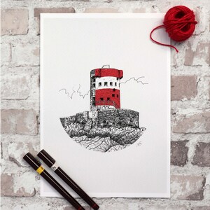Archirondel Turm Jersey - A4 Kunstdruck