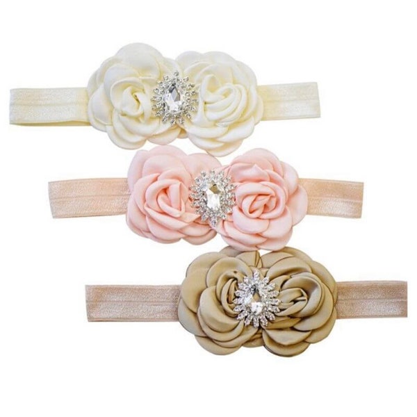 Couture double rosette headband