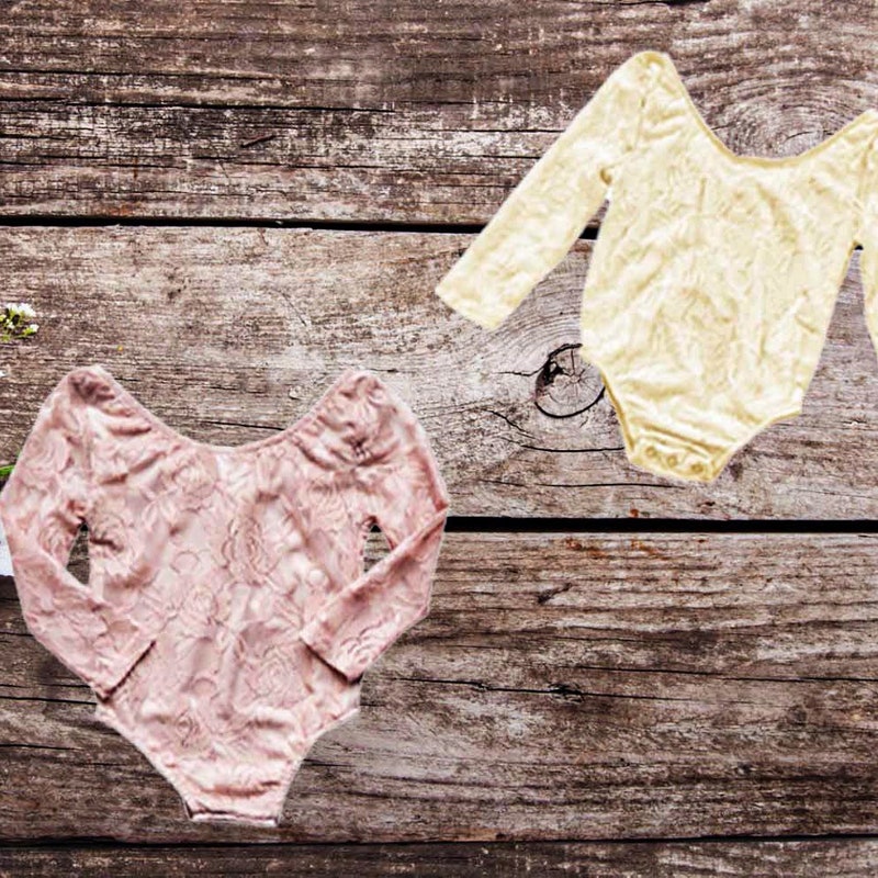 Infant Baby Girl Double Layer Laces Lapel Dress&bodysuit