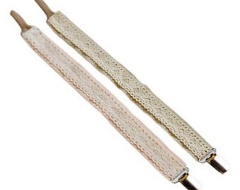 Shabby Chic Vintage Lace Pacifier Clips