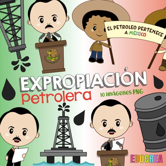 Clipart Expropiacion Petrolera Mexico Lazaro Cardenas Etsy
