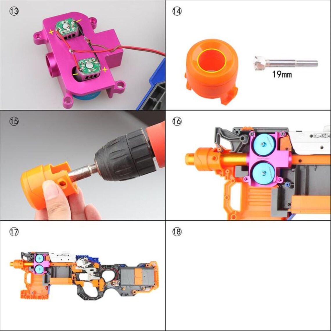Worker Motor Flywheel Cage Update Kits for Nerf Nstrike Elite Etsy UK