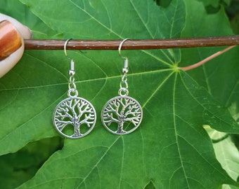 Boucles d'oreilles arbre de vie