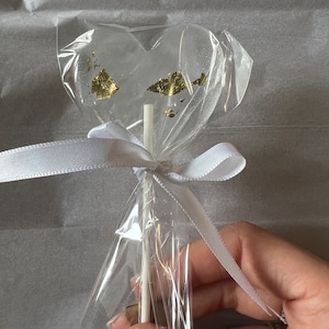 Handmade Lollipops for Wedding Favours, Baby Shower Gifts etc Pack of 10 Sugar Free, Gluten Free, Vegan, natural sweet flavour 画像 8