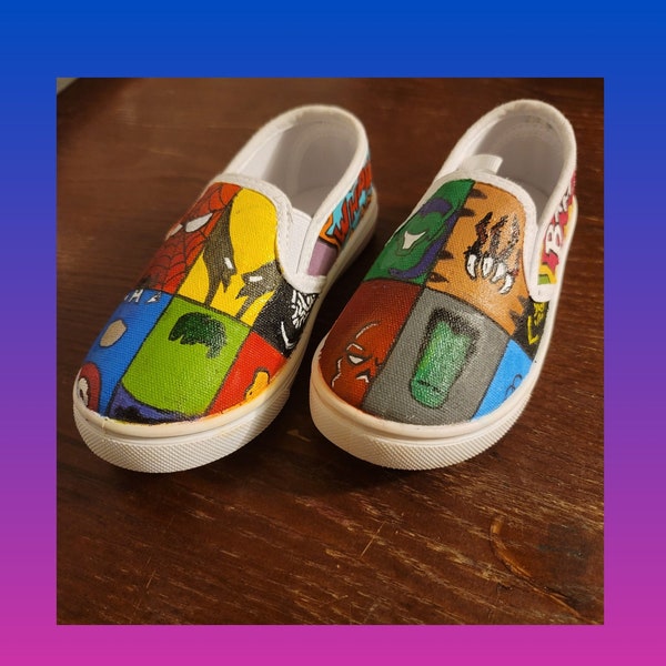 Painted Shoes - Etsy