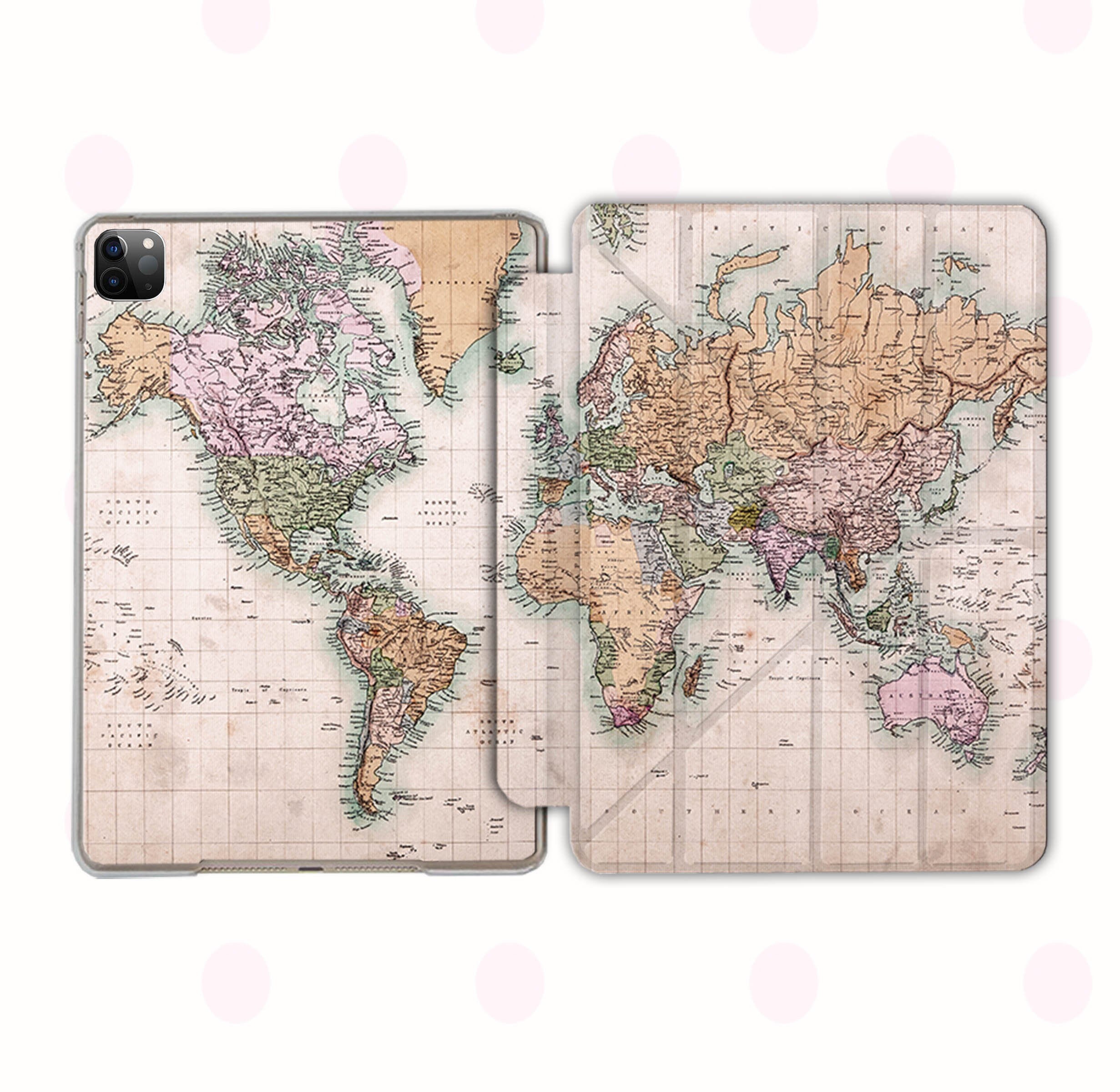 World Map iPad Air 4 Case Globe iPad Pro 11 Case 2020 iPad Pro Etsy