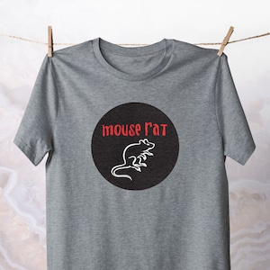 Mouse Rat TShirt Parks and Recreation Shirt TV Show Apparel Andy, Ron Leslie Knope Mouse Rat Band T-shirts Fan Cotton Clothing Unisex Gray