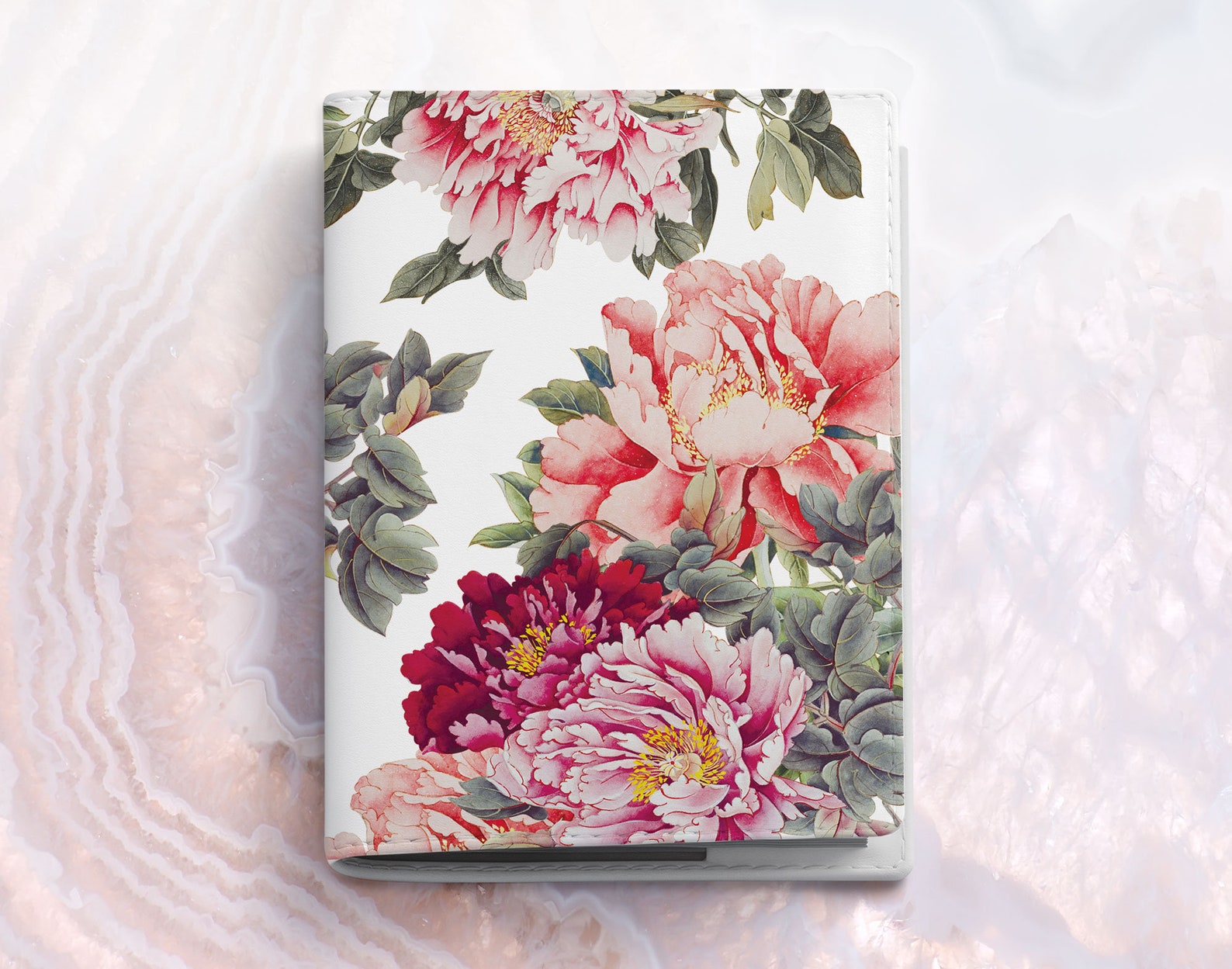 Flowers Passport Travel Passport Leather Cover Spring Passport Etsy