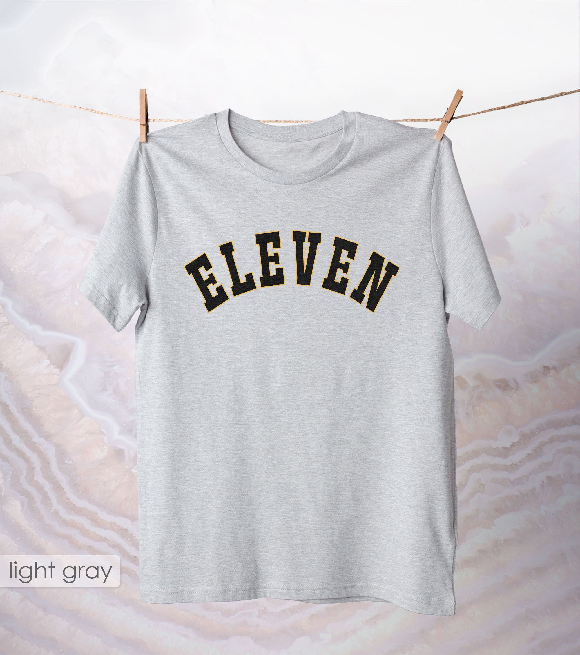 Eleven Yellow Number Kleding Jeugd Shirt Hawkins Middle School Apparel TV Show Series Cotton tshirt Gift Fan Movie Tee College Top Etsy Belgie
