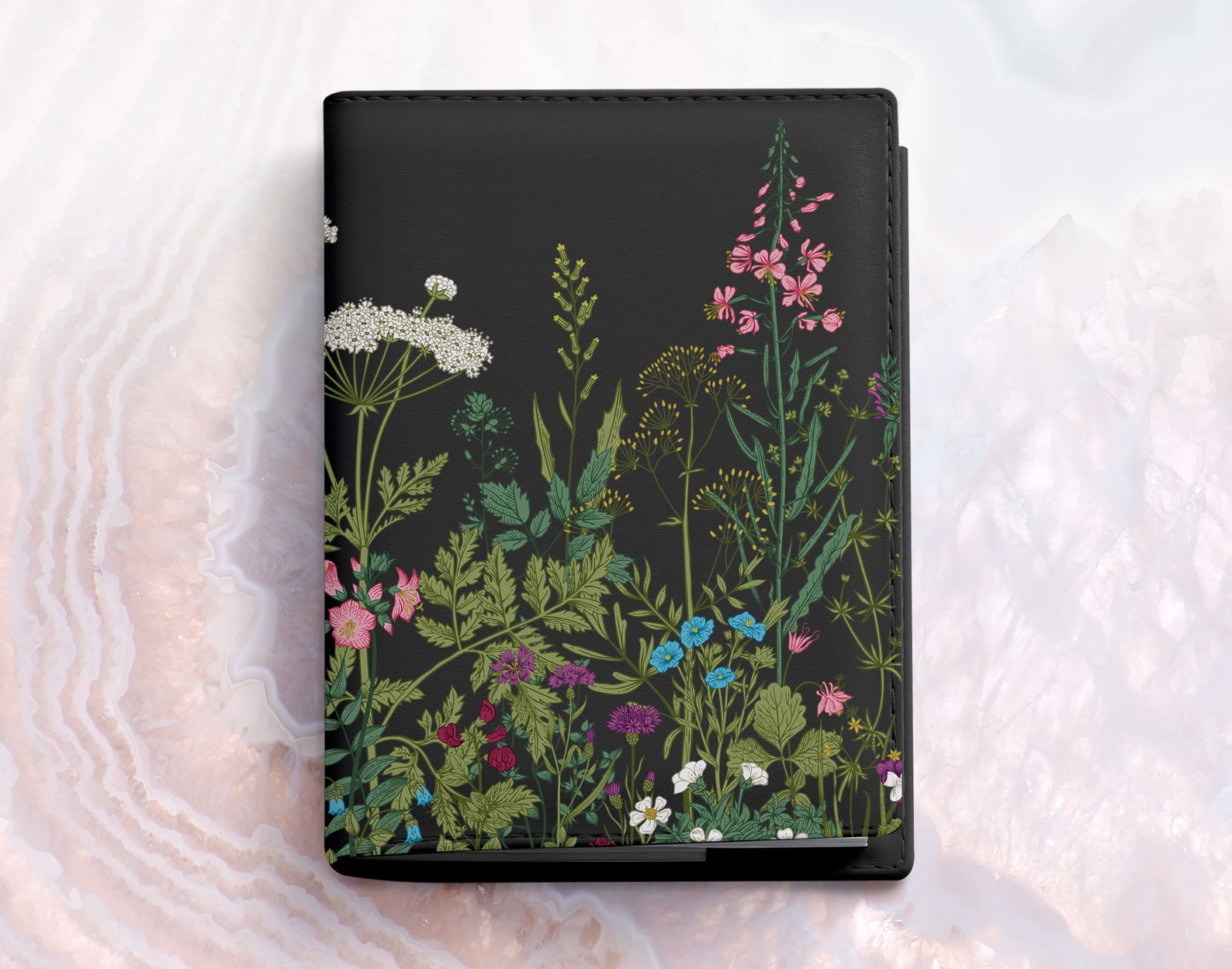 Flowers Passport Travel Passport Leather Cover Spring Passport Etsy