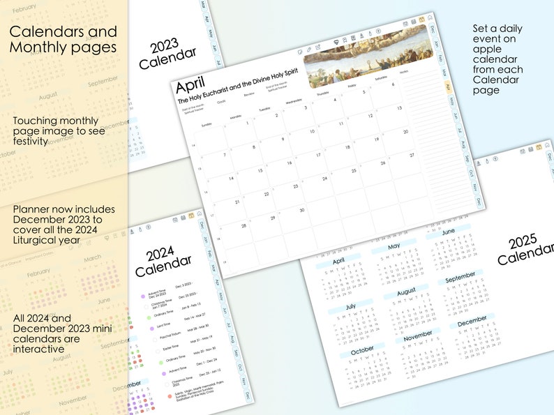 2024 Catholic Digital Planner. Catholic Liturgical Year Etsy UK