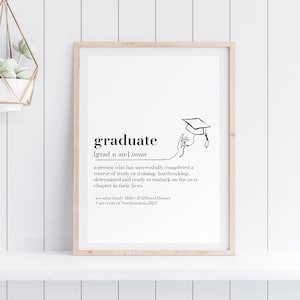Personalised Graduation Definition Print: Class of 2025 Keepsake - Etsy