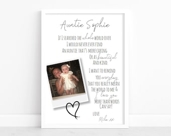 Tante Print Geschenk, Tante Gedicht Geschenk, an meine Tante Gedicht, Tante Geburtstagsgeschenk, Tante Geschenk, Geschenk vom Nichte Neffen, personalisierte Tante Geschenk