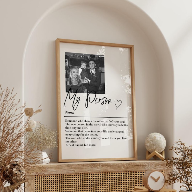 Personalised My Person Definition Print: Custom Photo Gift, Romantic Keepsake, Anniversary Boyfriend/Girlfriend Gift image 4
