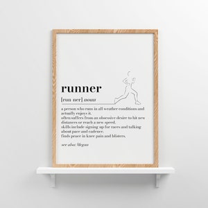 Läufer Definition Print,Marathon Geschenk,Marathon Läufer Geschenk,Wörterbuch Druck Geschenk für Läufer,Läufer Andenken,Läufer Druck,Läufer Zitat