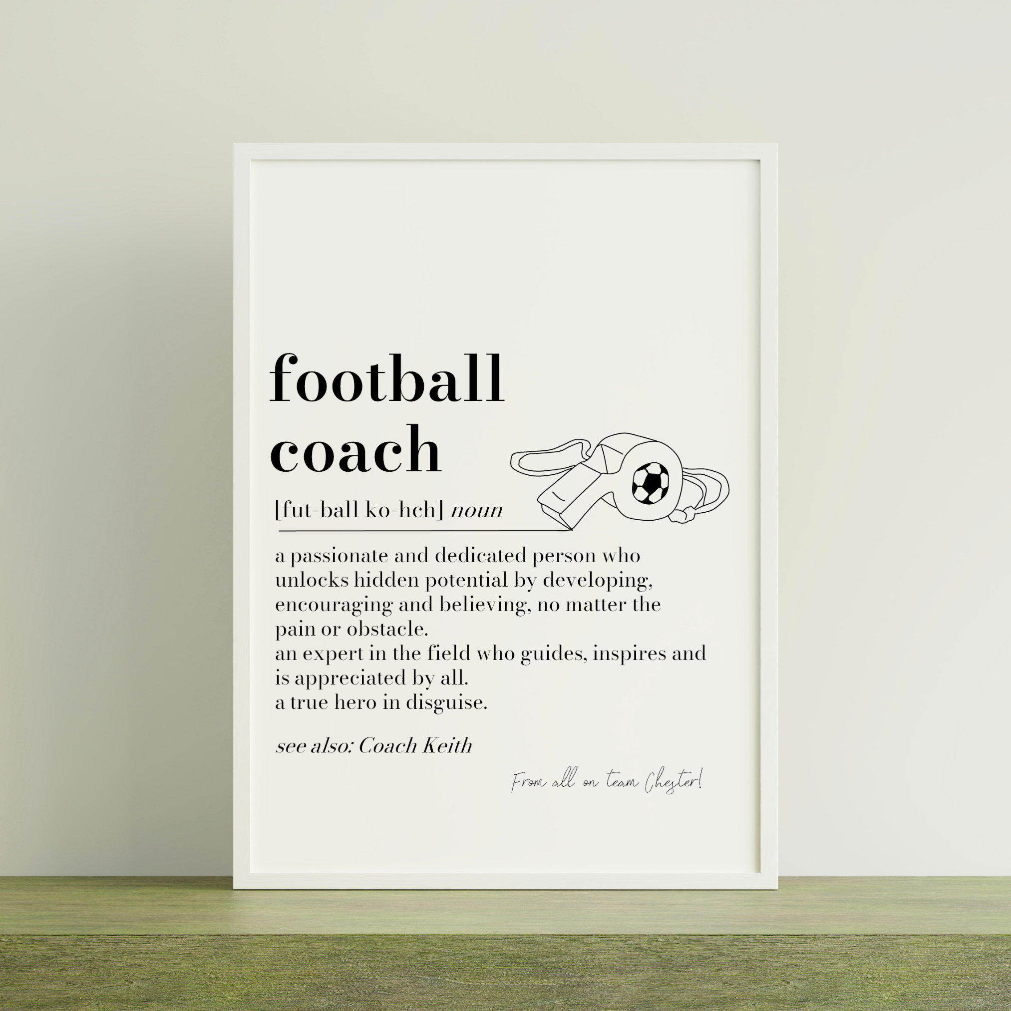 Football poem print España
