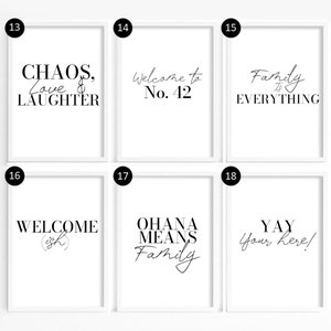 Living room quote prints, living room prints, Home Quote Prints, Simplistic living room wall art, home prints, home wall art,  family prints