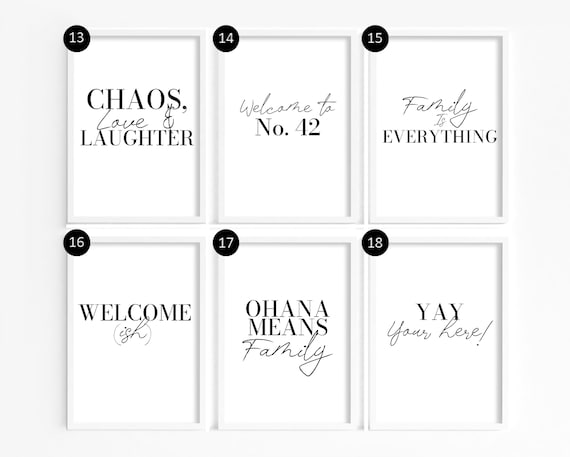 Living room quote prints, living room prints, Home Quote Prints, Simplistic living room wall art, home prints, home wall art,  family prints