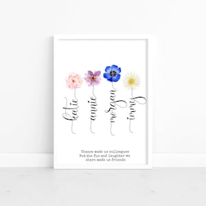 Regalo personalizzato per colleghi di lavoro, regali per amici di lavoro, stampe di amicizia, regalo di Natale per migliori amici di lavoro, regalo di addio per collega che lascia il lavoro