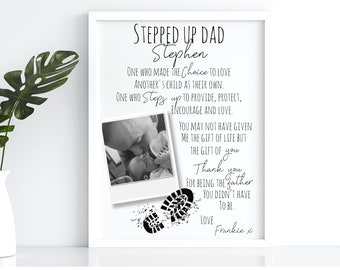 Cadeau beau-père, impression papa intensifié, poème beau-père, cadeau pour lui, fête des pères, cadeau de Noël beau-père, bonus, figure paternelle
