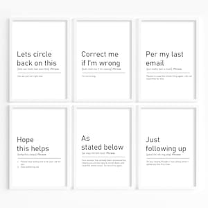 Funny Office Decor, office definition prints, email definition prints, office gallery wall, desk print, work gift, printable office wall art