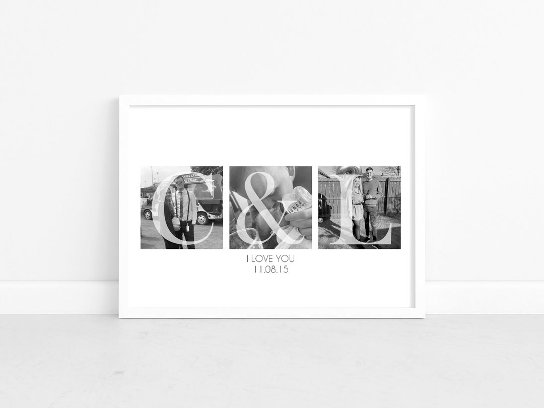 Personalised Picture Collage Memorable Gift for Partner, Gifts for Him, Christmas Gift for Him