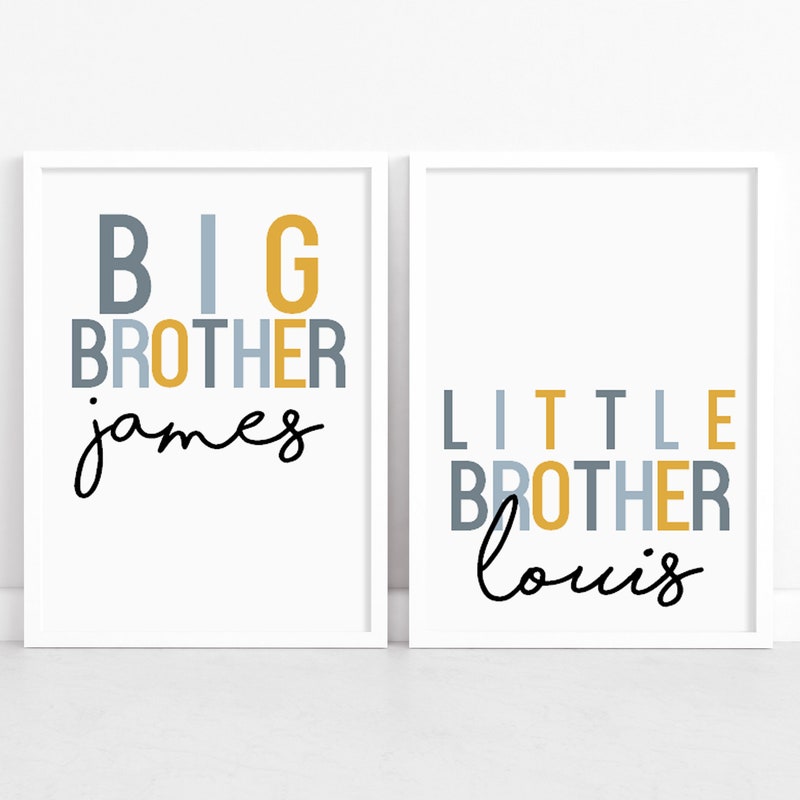 Brother Wall Art - Etsy