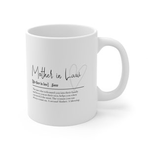 Mother In Law Definition Mug, Gifts for Mum in Law, Mothers Day Gifts, Gift Ideas for Mum in Law, Mother-In-Law Mothers Day, MIL Gifts