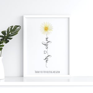 Personalised Teacher Print, Teacher gift, Teacher Appreciation, End of School Year gift, End of Term Gift, Nursery Teacher Childminder Gift