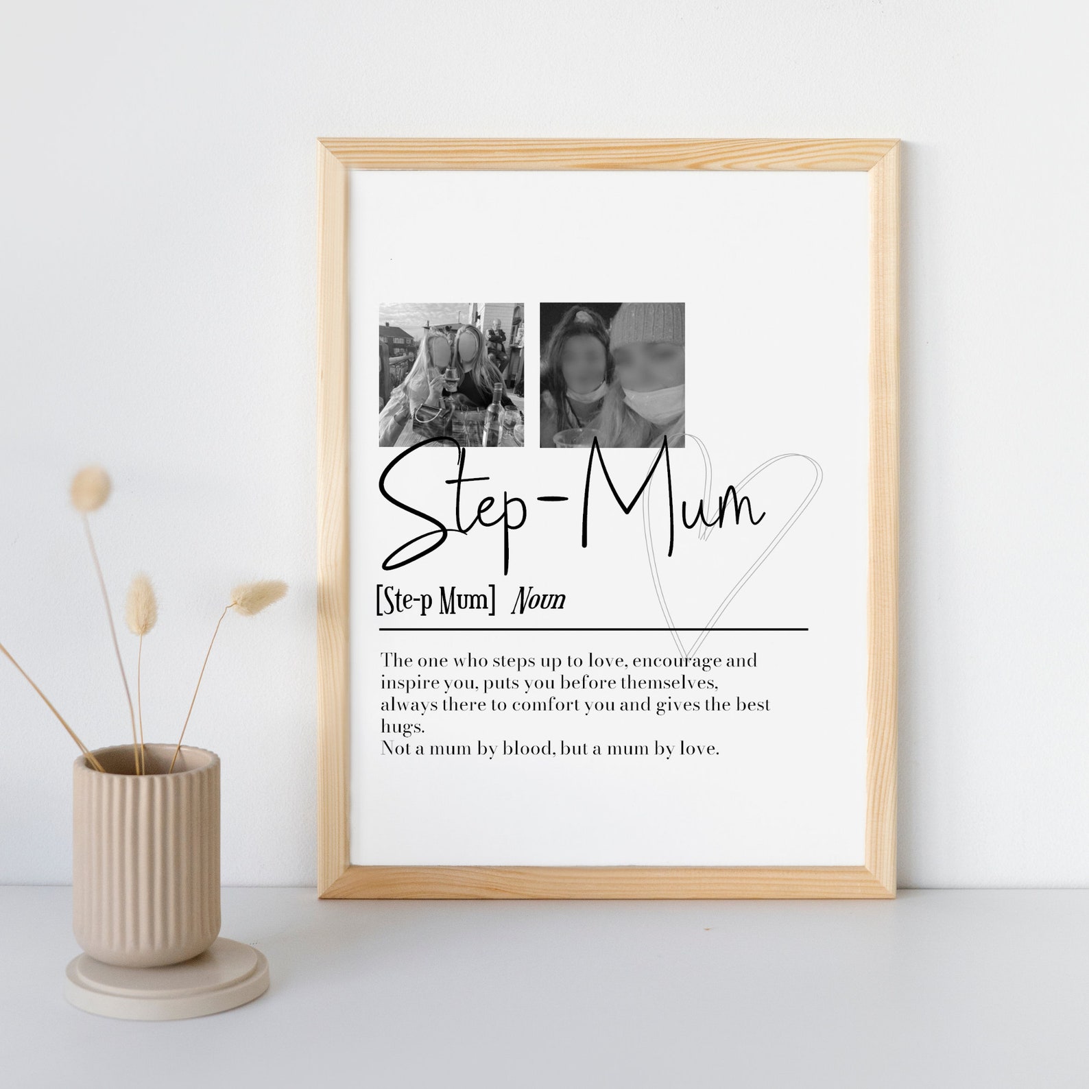 Step Mu Personalised Step Mum Picture Collage Memorable Gift for Step-mum ...