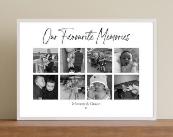 Collage de fotos personalizado: Regalo de recuerdos familiares para mamá