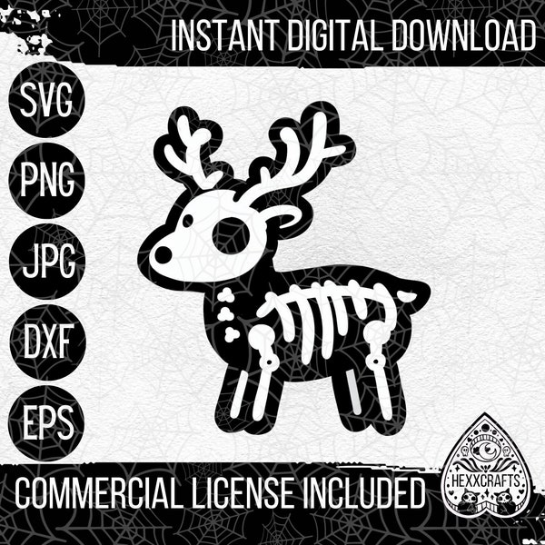 Reindeer Skeleton - Etsy