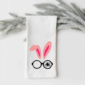 A Christmas Story Inspired Tea Towel, Ralphie Bunny Holiday Tea Towel