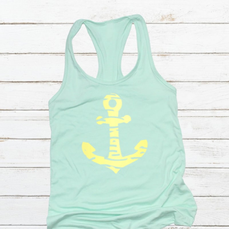 Anchor Embroidery Tank Top main image 0