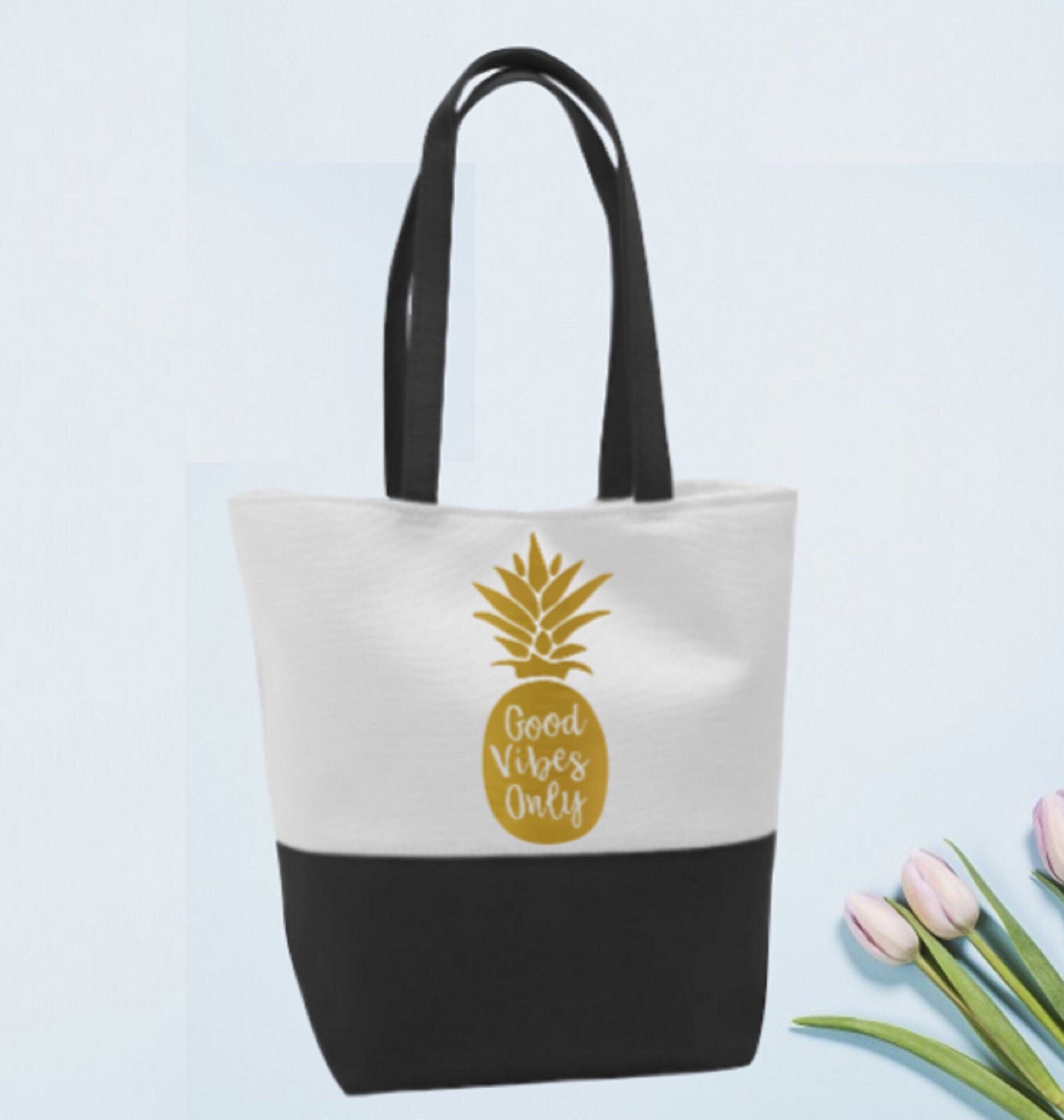 Sac Fourre-tout Toile Motif Musique - Réutilisable, Lavable, Avec Bandoulière (violon)