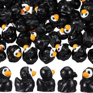 Mini Grim Reaper Ducks, Miniature Grim Reaper Halloween Ducks
