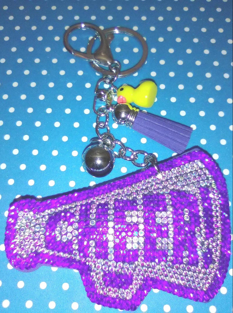 Cheer Duck Keychain, Blue Cheer Keychain, Yellow Duck, afbeelding 4